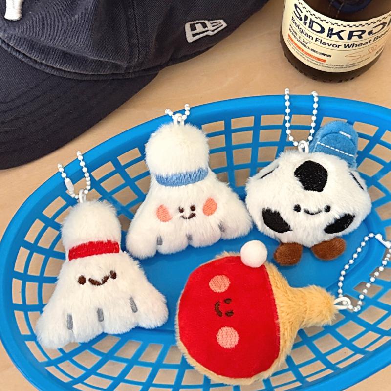 Table Tennis Keychain - Nouveau Porte-clés Pendentif en Peluche Mignon
