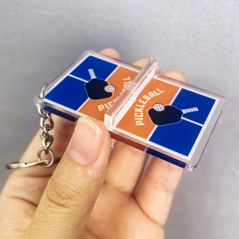 Table Tennis Keychain - Porte-clés de Tennis de Badminton en